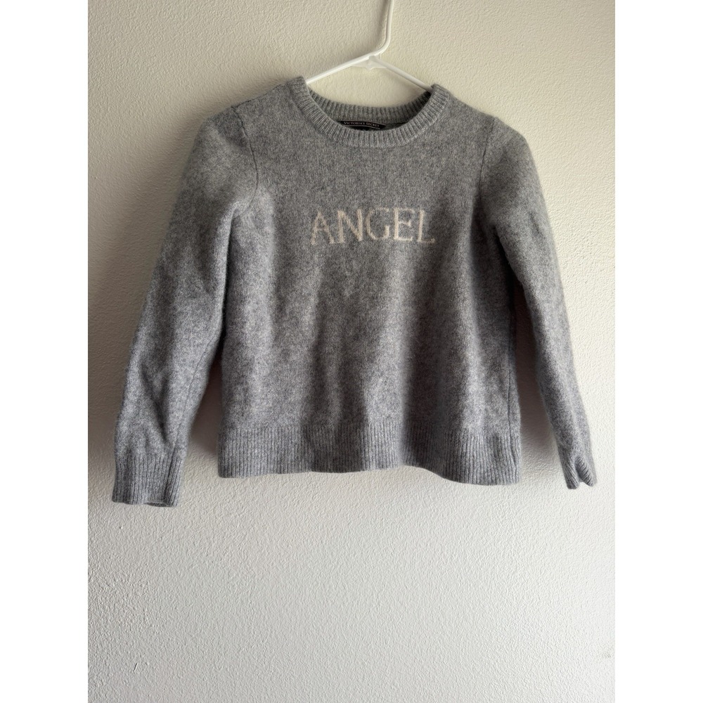 Victorias Secret Sweater Cashmere Gray Large‎ ANGEL-read Description